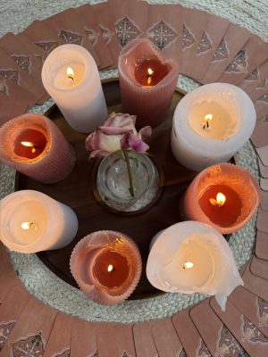 Cacao Ceremonie Altaar kaarsen